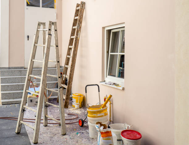 Painter construction site house wall renovation